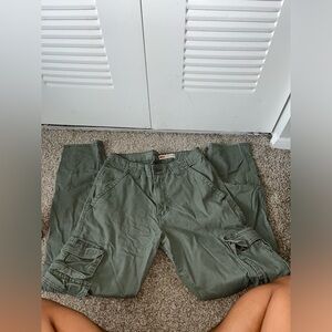 Green cargo pants